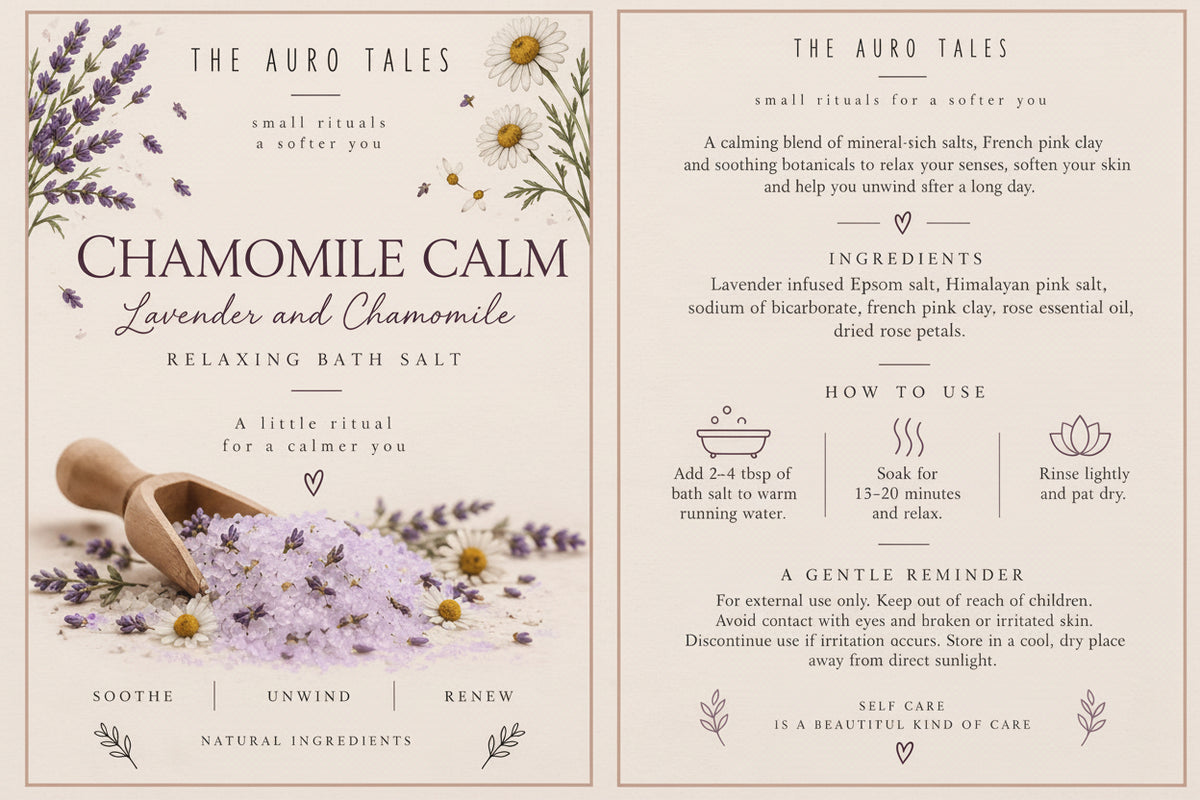 Chamomile Calm - Lavender and Chamomile Relaxing Bath Salt