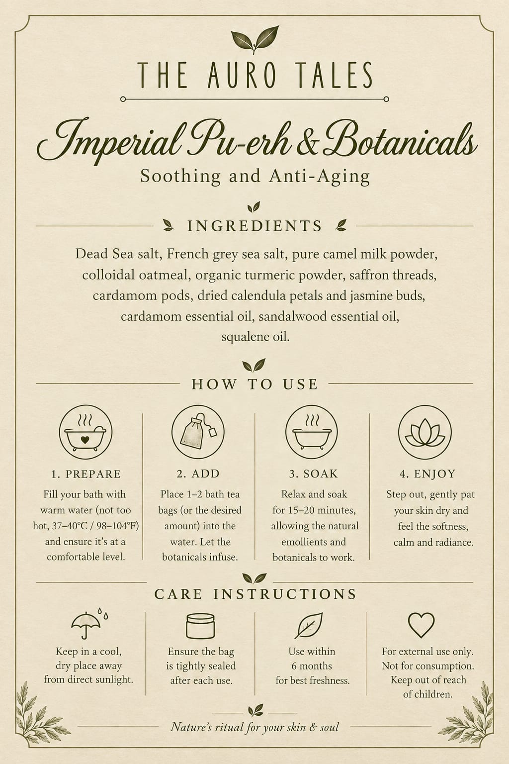 Imperial Pu-erh & Botanicals - Soothing and Anti-Aging