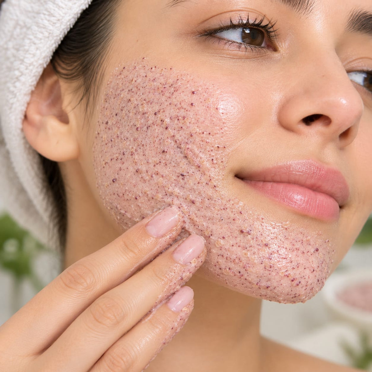 The Ruby Pearl Rosella face scrub (dry)